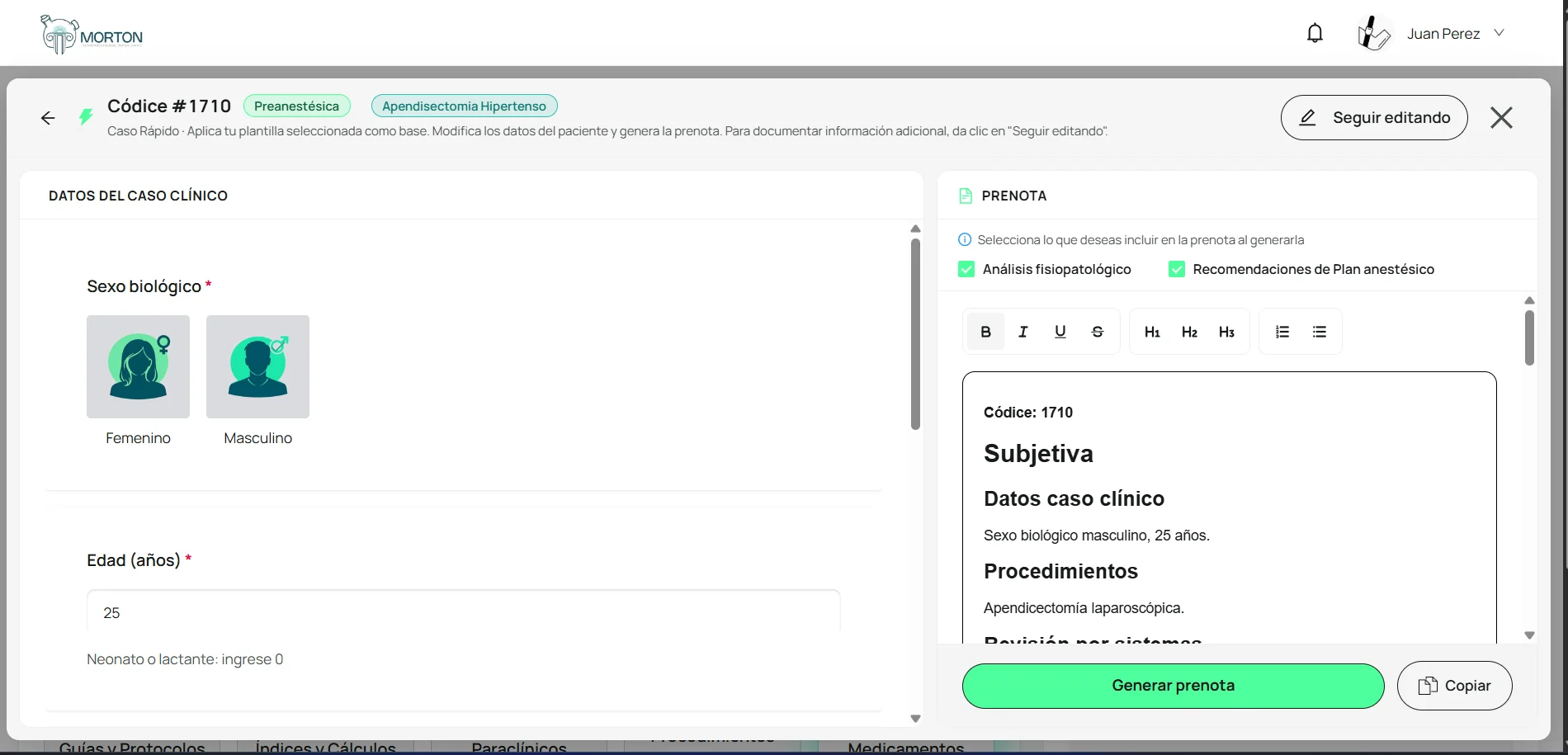 Inicia un caso en segundos